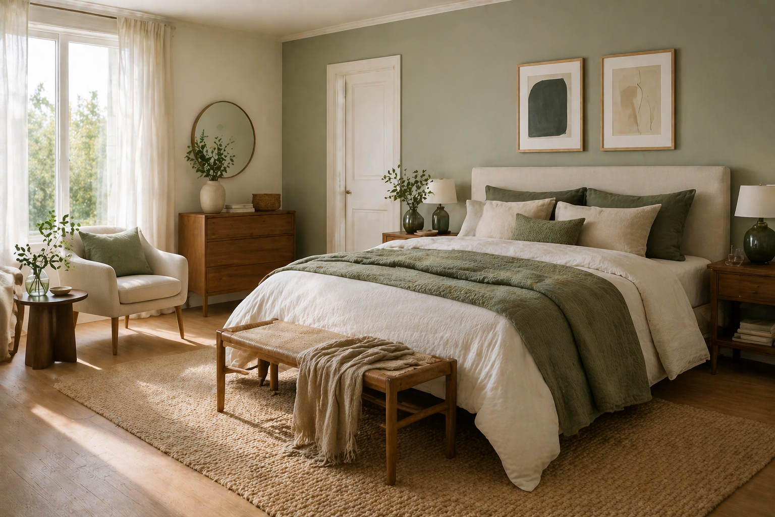 Rinnovare la camera da letto: il potere dei colori e dei tessuti